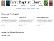 Tablet Screenshot of firstbaptistrichmond.com